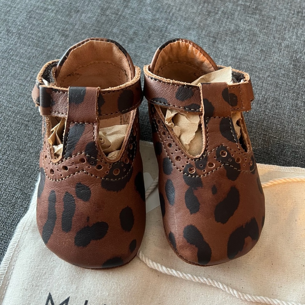 Mikoleon Mary Janes Shoes Wild Thing [Baby Leather Shoes]  size 18